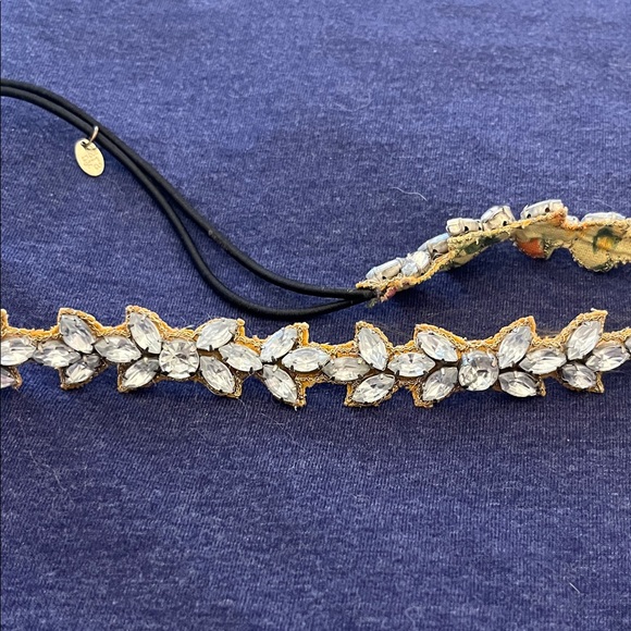 anthropologie Floral Crystal Headband - Picture 4 of 4